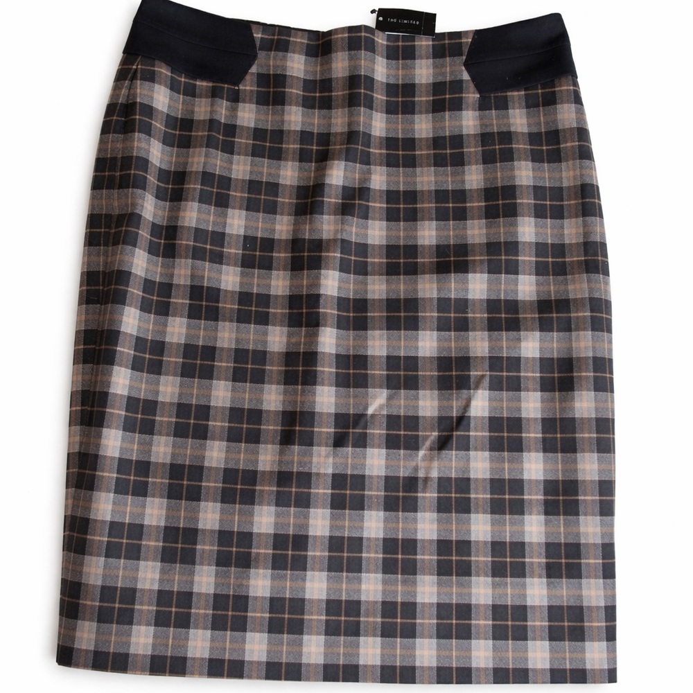 The Limited Y2K Office Plaid Skirt Preppy